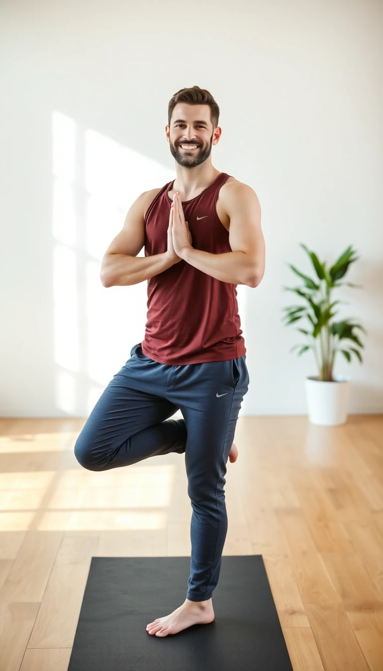 Teacher Omar demonstrating pose